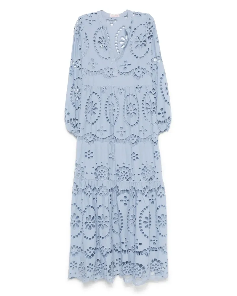 MC2 Saint Barth Kleid mit V-Ausschnitt - Blau Blau
