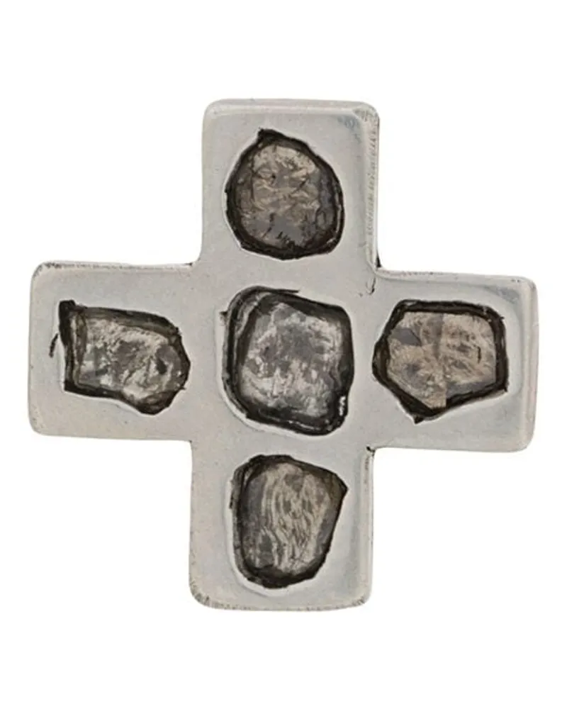Parts Of Four Plus Mega Pavé' Ohrring, 12mm - Silber Silber