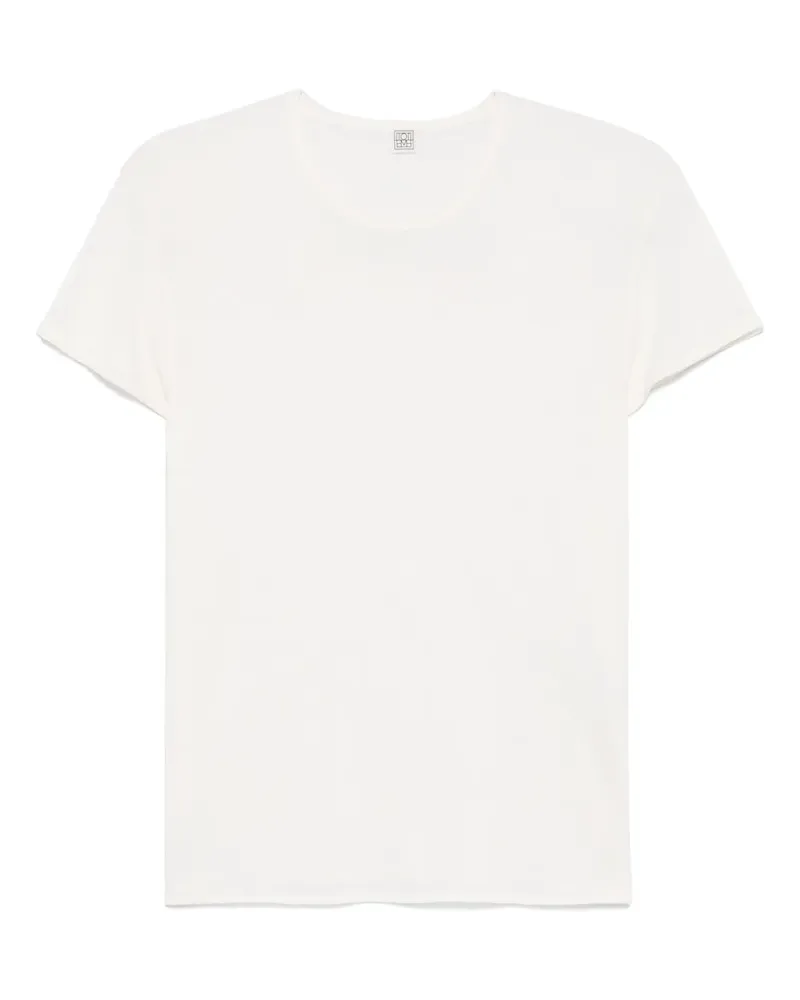 Totême T-Shirt aus Seide - Weiß Weiß