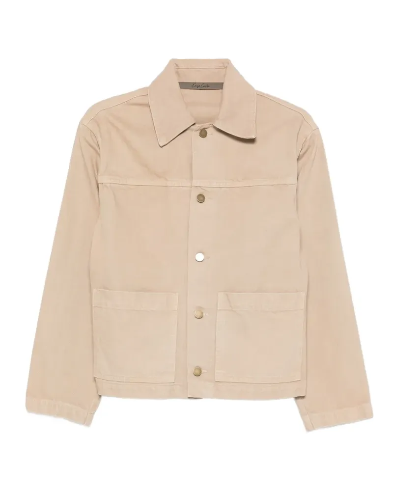 Enza Costa buttoned cotton jacket - Nude Nude
