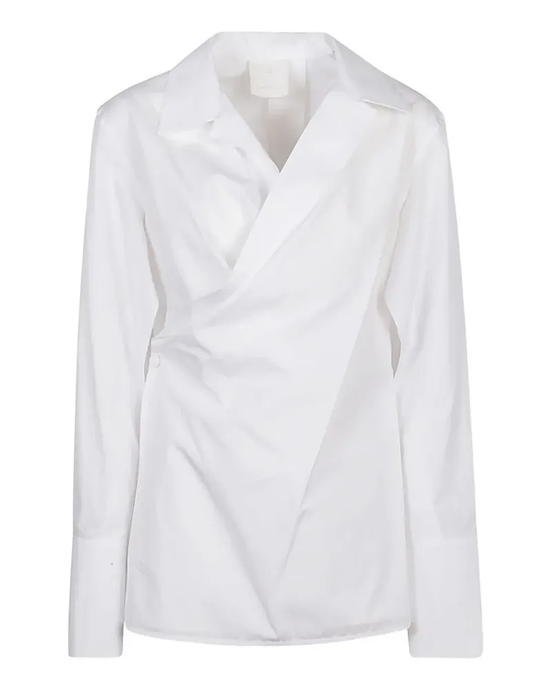 Givenchy Hemd mit Wickeldetail - Weiß Weiß