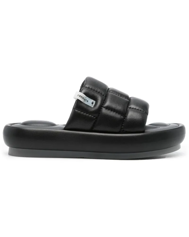 Premiata Gesteppte Sandalen - Schwarz Schwarz