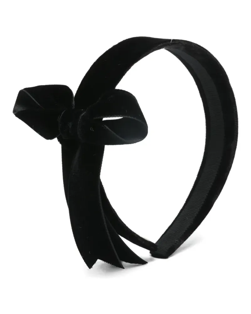 Jennifer Behr bow-embellishment hair band - Schwarz Schwarz