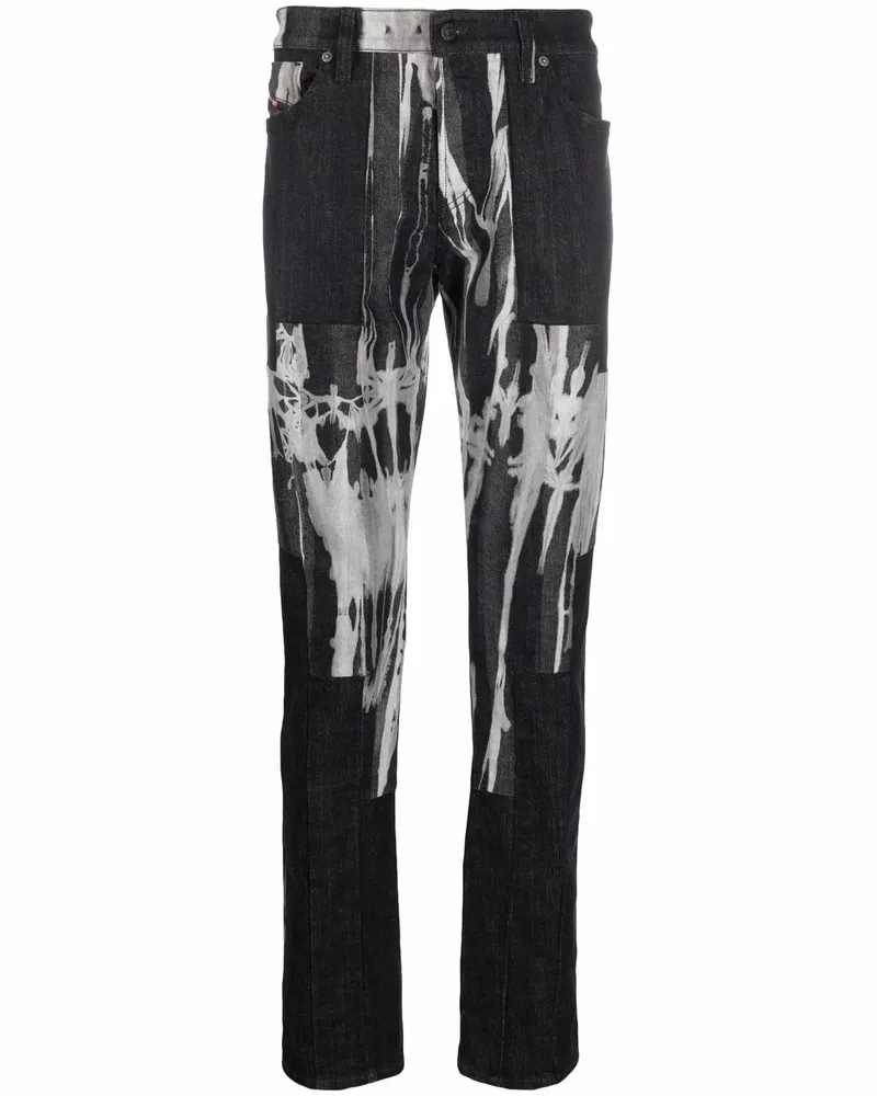 Diesel D-Kras Slim-Fit-Jeans - Schwarz Schwarz