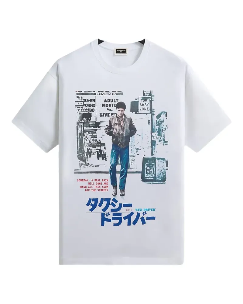 KITH Taxi Driver Japanese poster-print T-shirt - Weiß Weiß