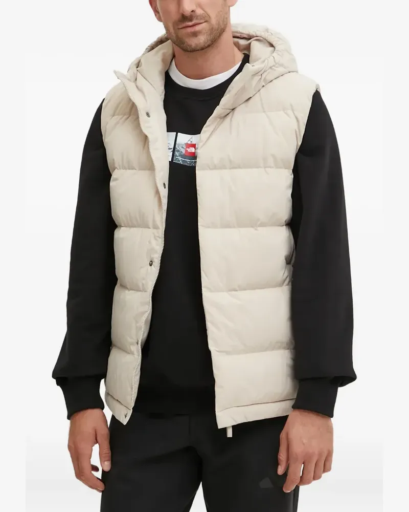 adidas hooded-neck padded gilet - Nude Nude