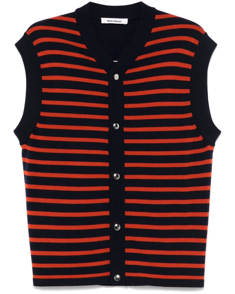 Wales Bonner Kamau Cardigan - Blau Blau