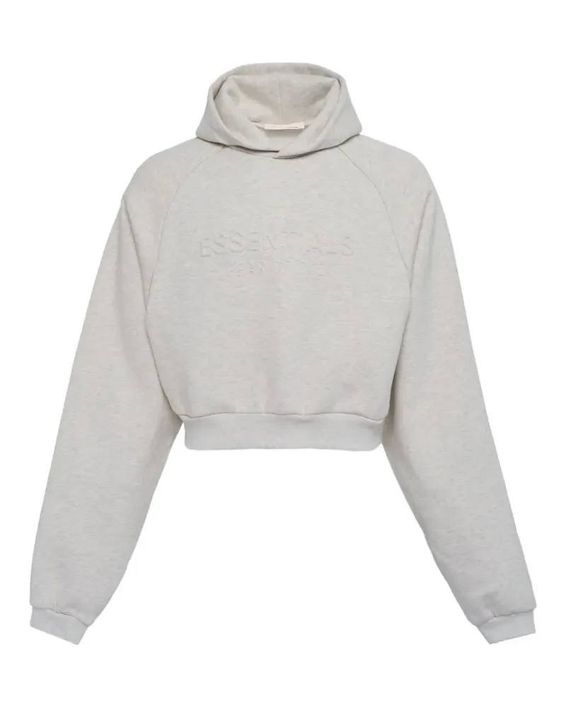 Fear of God 90 Raglan logo-detail hoodie - Nude Nude