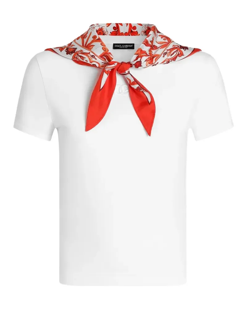 Dolce & Gabbana T-Shirt aus Jersey - Weiß Weiß