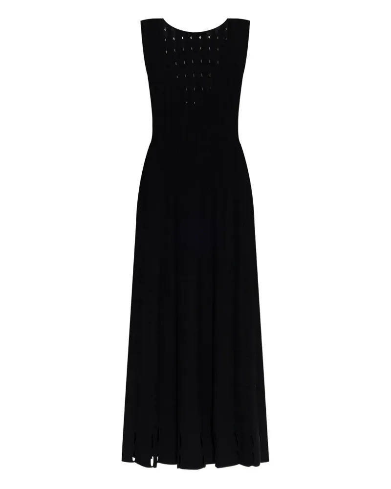 Gestuz Muriel Maxikleid - Schwarz Schwarz