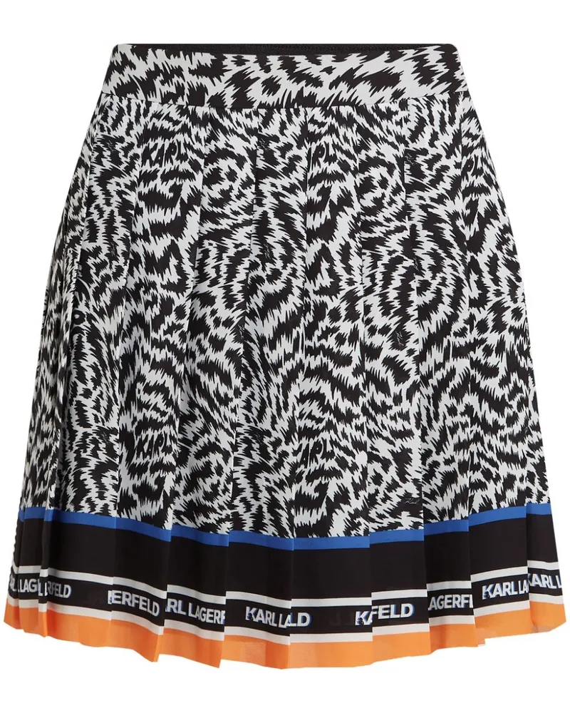 Karl Lagerfeld Minirock mit Zebra-Print - Schwarz Schwarz