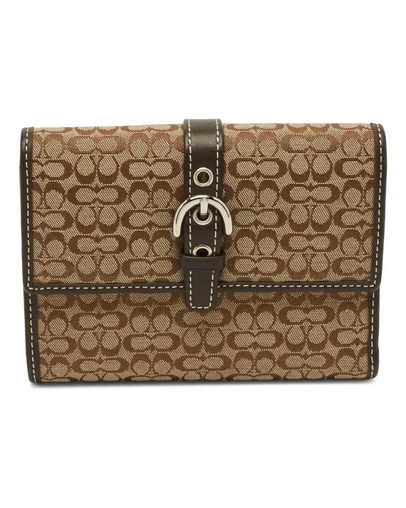 Coach Portemonnaie mit Schnalle - Nude Nude