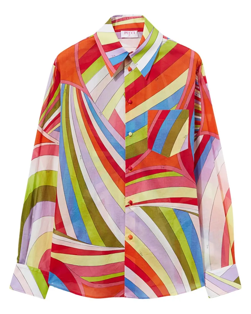 Emilio Pucci Hemd mit Iride-Print - Rot Rot