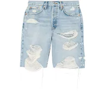 Jeans-Bermudas in Distressed-Optik