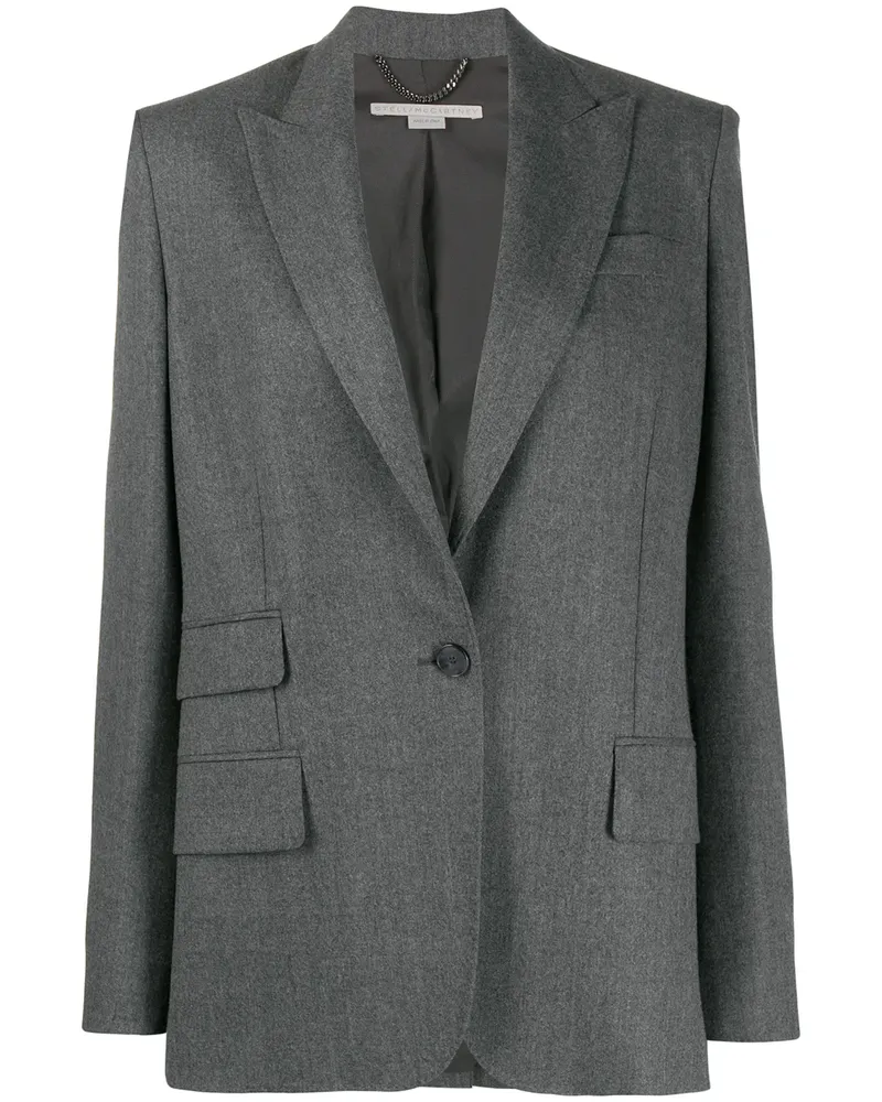 Stella McCartney Einreihiger Blazer - Grau Grau