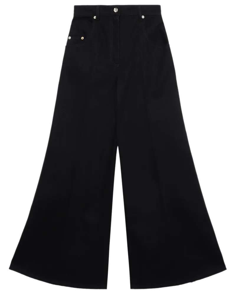 Nina Ricci Ausgestellte Jeans - Schwarz Schwarz