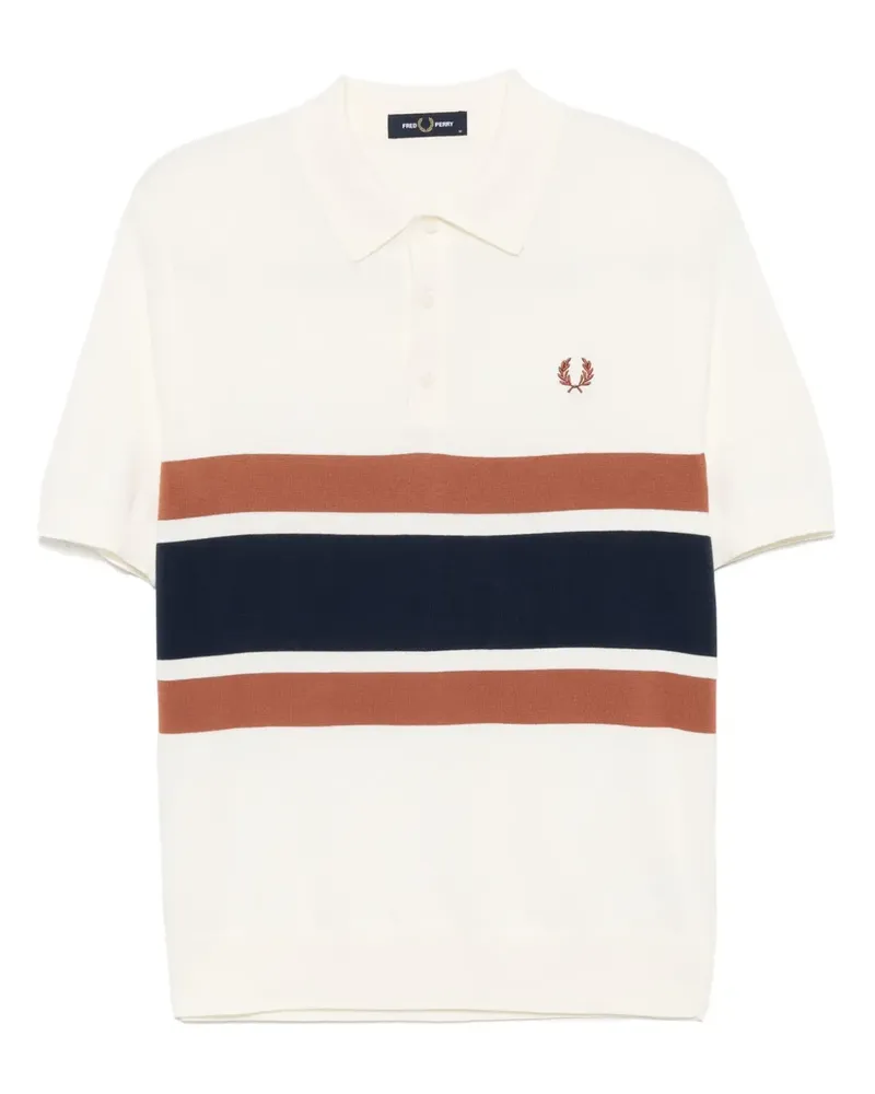 Fred Perry Gestricktes Poloshirt - Nude Nude