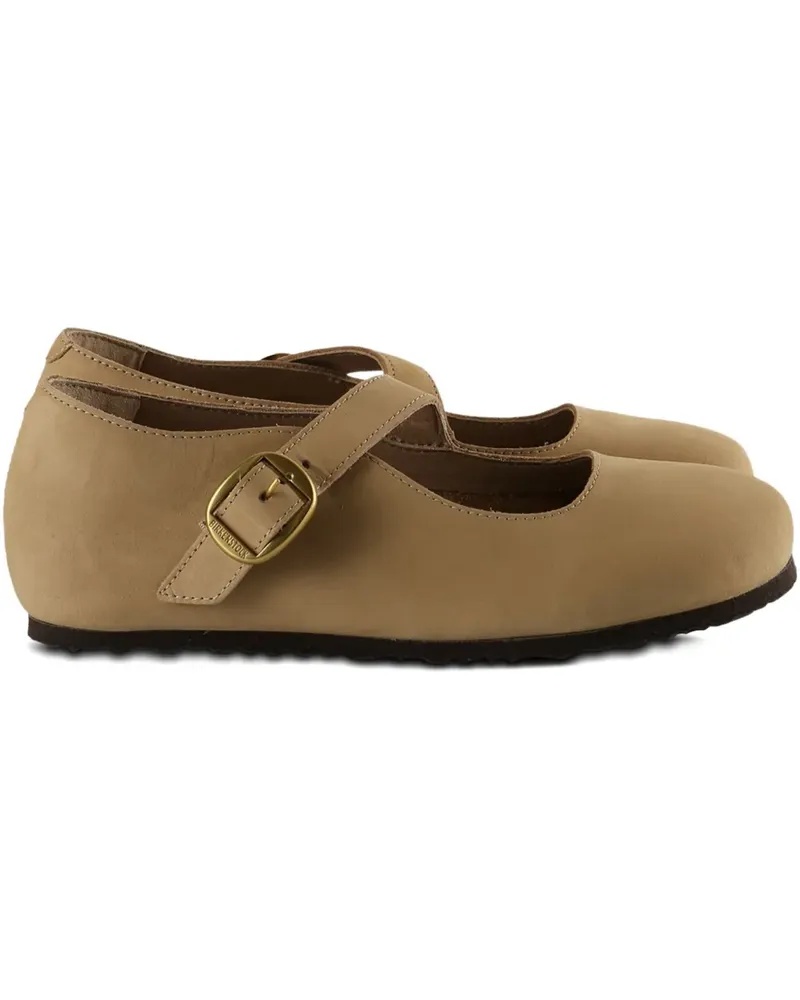Birkenstock Tracy buckle-strap ballet flats - Nude Nude