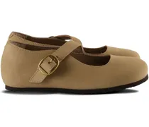 Tracy buckle-strap ballet flats - Nude