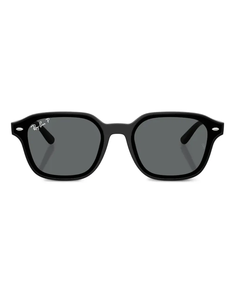 Ray Ban Sonnenbrille mit eckigem Gestell - Schwarz Schwarz