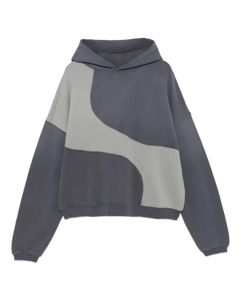 ERL Hoodie mit Kontrasteinsatz - Grau Grau
