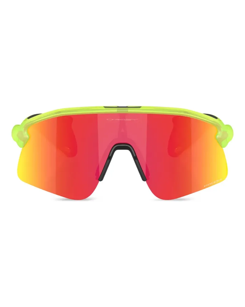 Oakley Sonnenbrille mit Shield-Gestell - Gelb Gelb