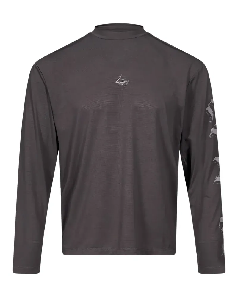 REPRESENT 247 Langarmshirt mit grafischem Print - Grau Grau