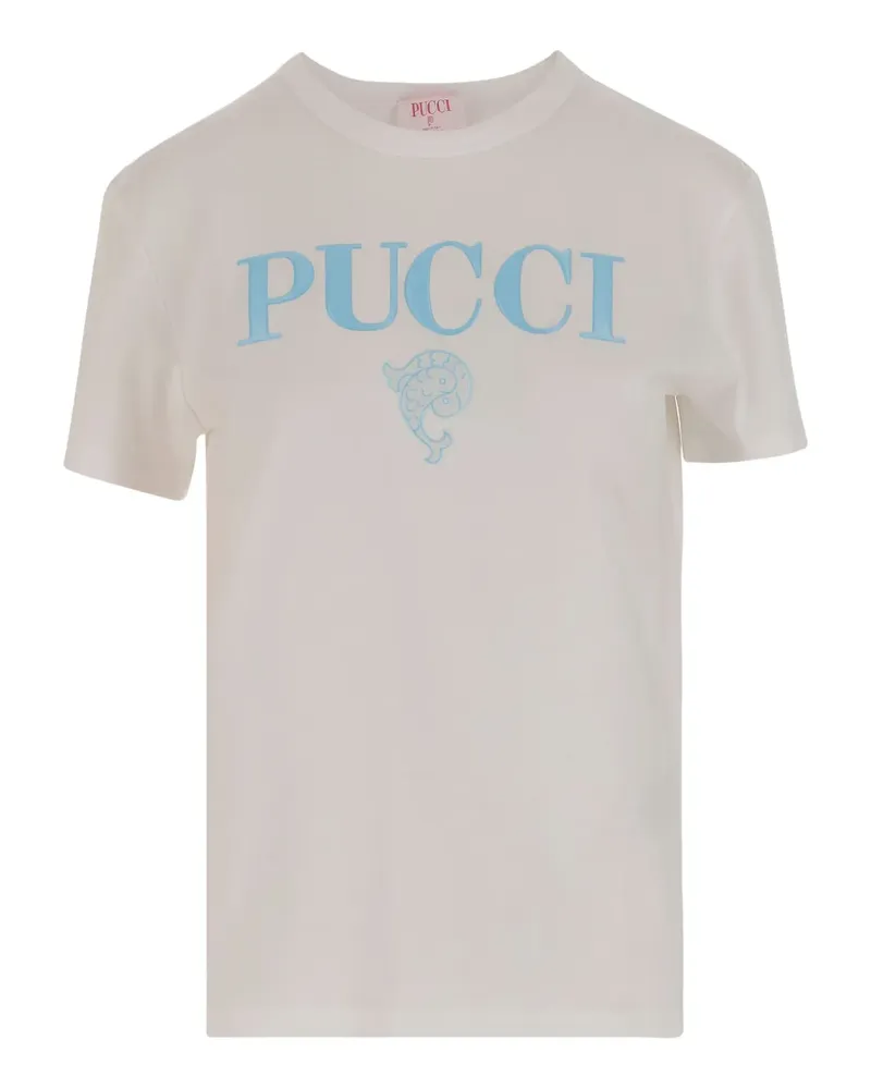 Emilio Pucci T-Shirt aus Baumwolle - Weiß Weiß