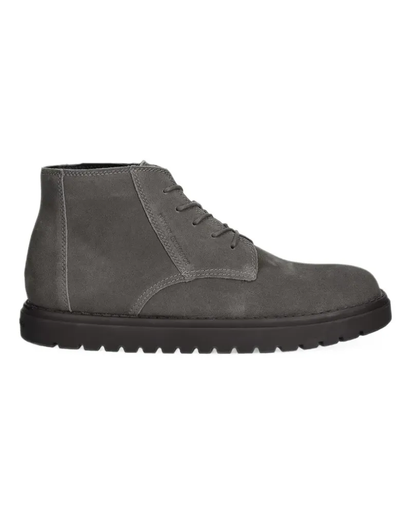 Armani Exchange Schnürstiefel aus Wildleder - Grau Grau