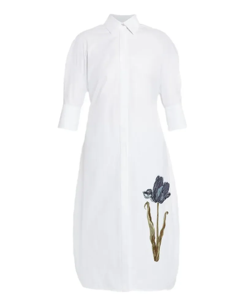 Erdem Besticktes Kleid - Weiß Weiß