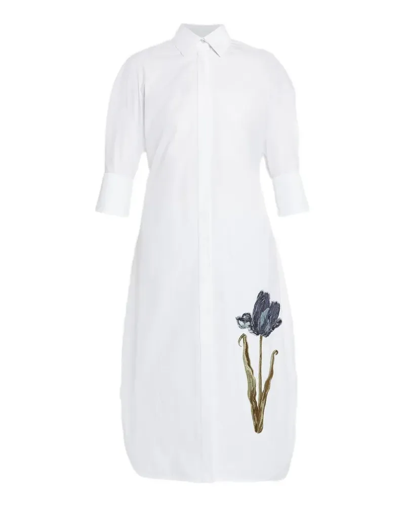 Erdem Besticktes Kleid - Weiß Weiß