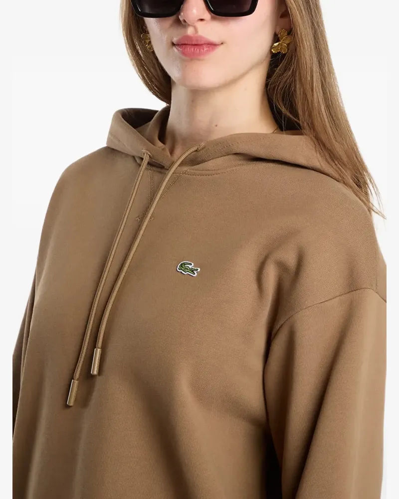 Lacoste Hoodie aus Fleece - Braun Braun