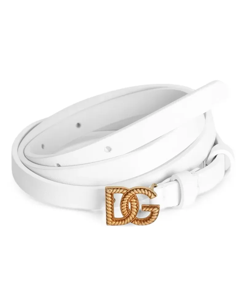 Dolce & Gabbana Klassischer Gürtel - Weiß Weiß