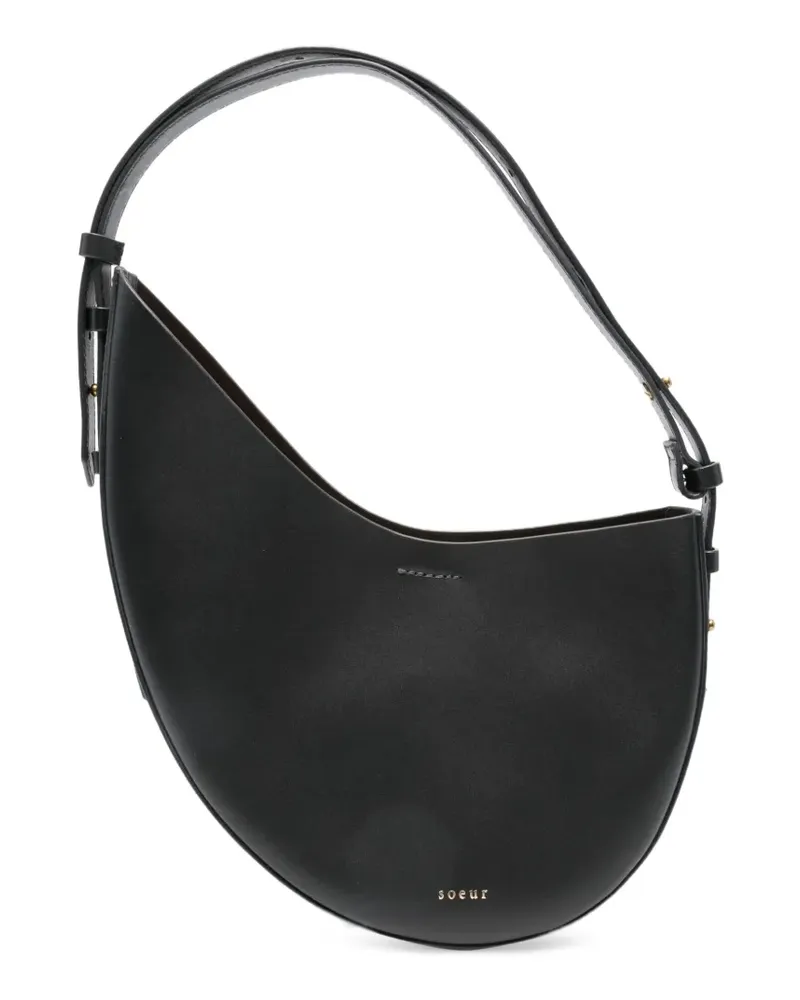 Soeur Crescent Schultertasche - Schwarz Schwarz