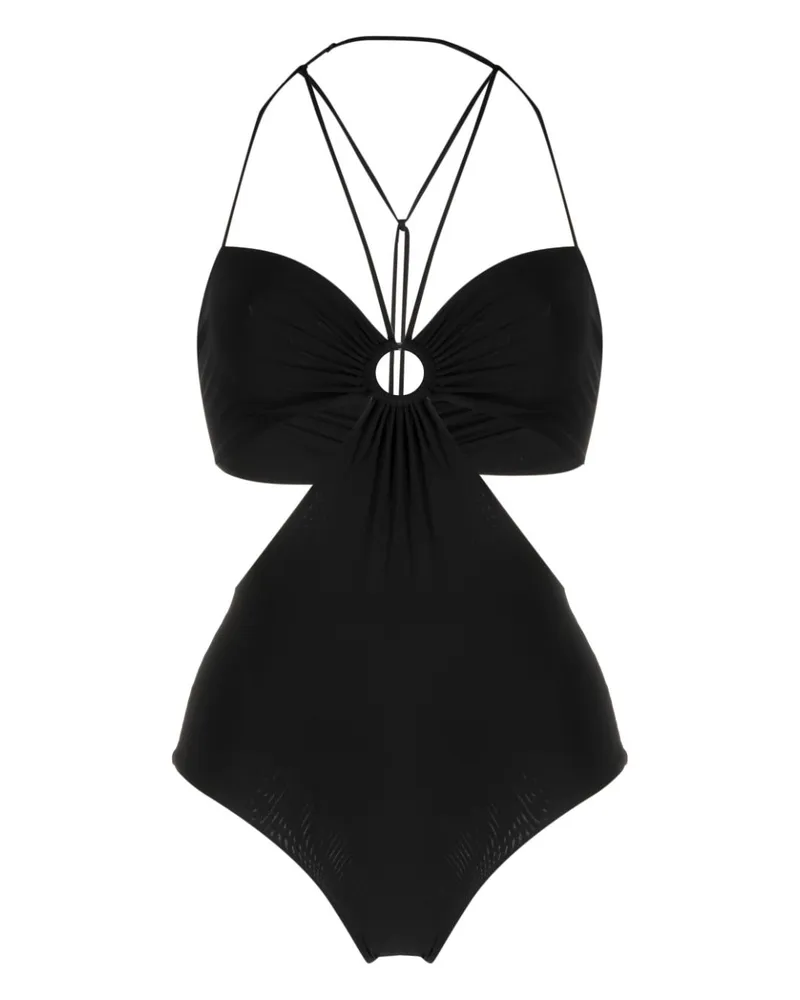 Nensi Dojaka Badeanzug mit Cut-Outs - Schwarz Schwarz