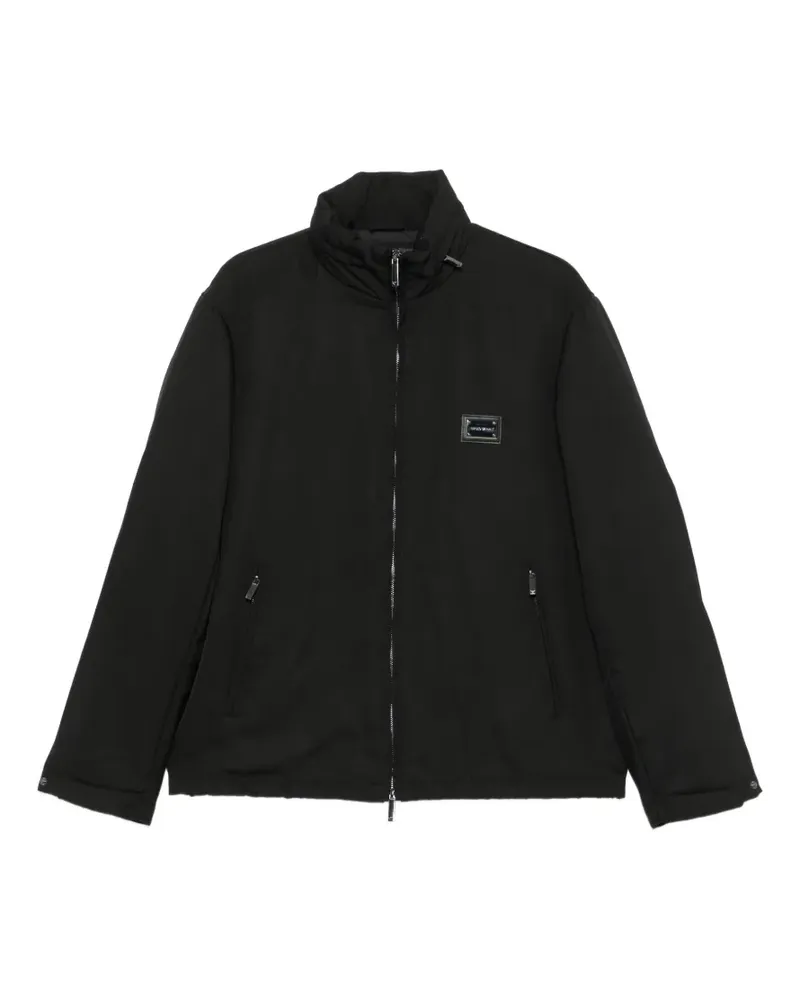 Emporio Armani Jacke mit Stehkragen - Schwarz Schwarz