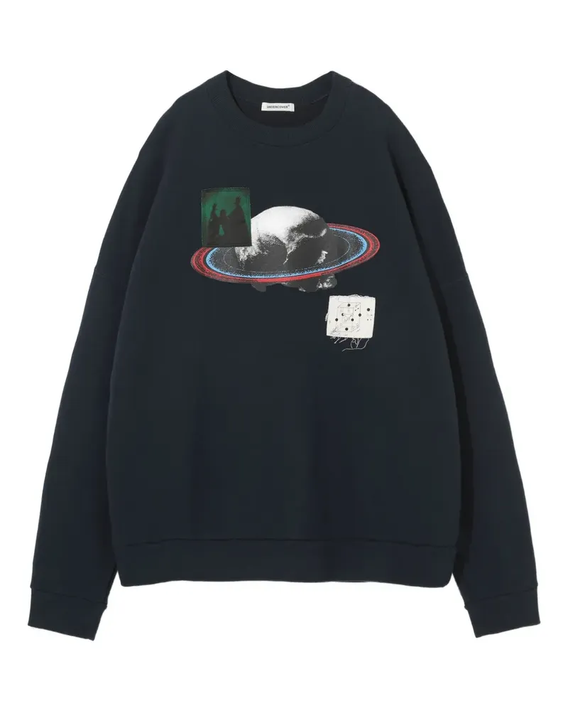 Undercover Sweatshirt mit grafischem Print - Blau Blau