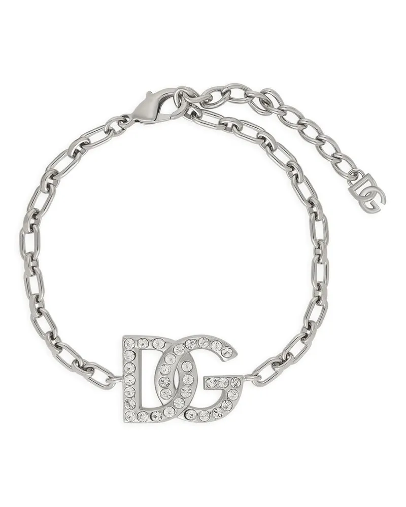 Dolce & Gabbana Kettenarmband mit DG-Logo - Silber Silber