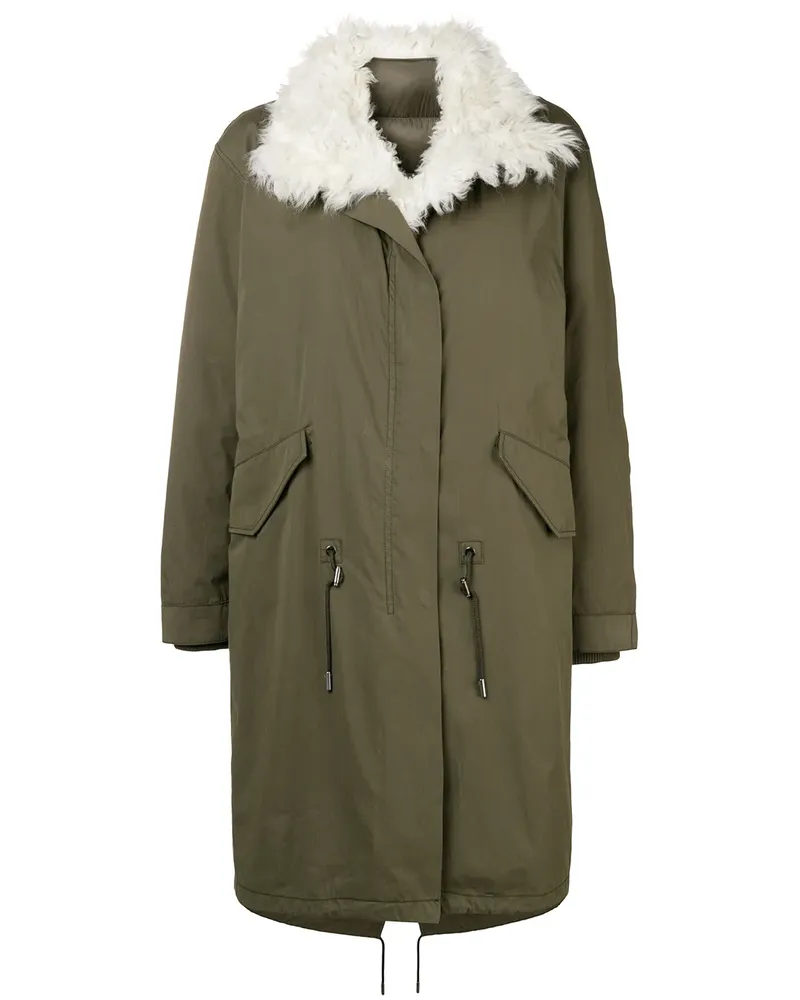 Yves Salomon Gefütterter Military-Parka - Grün Grün
