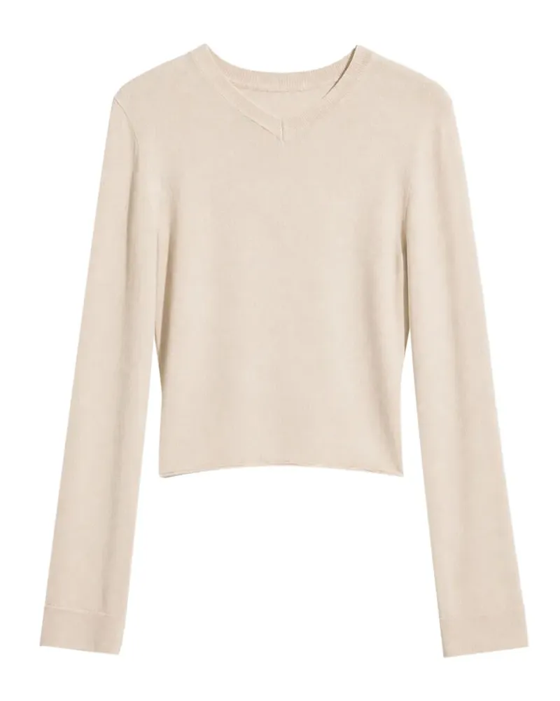 IRO Pullover mit V-Ausschnitt - Nude Nude