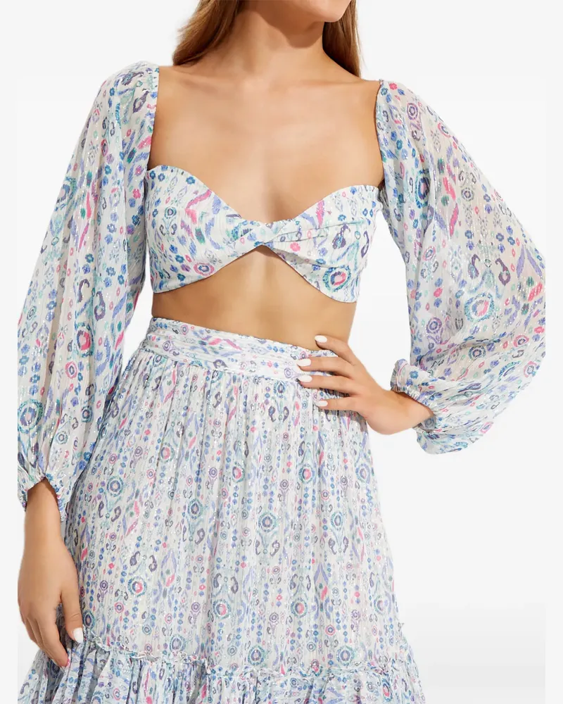 ROCOCO SAND Oberteil mit Puffärmeln - Weiß Weiß