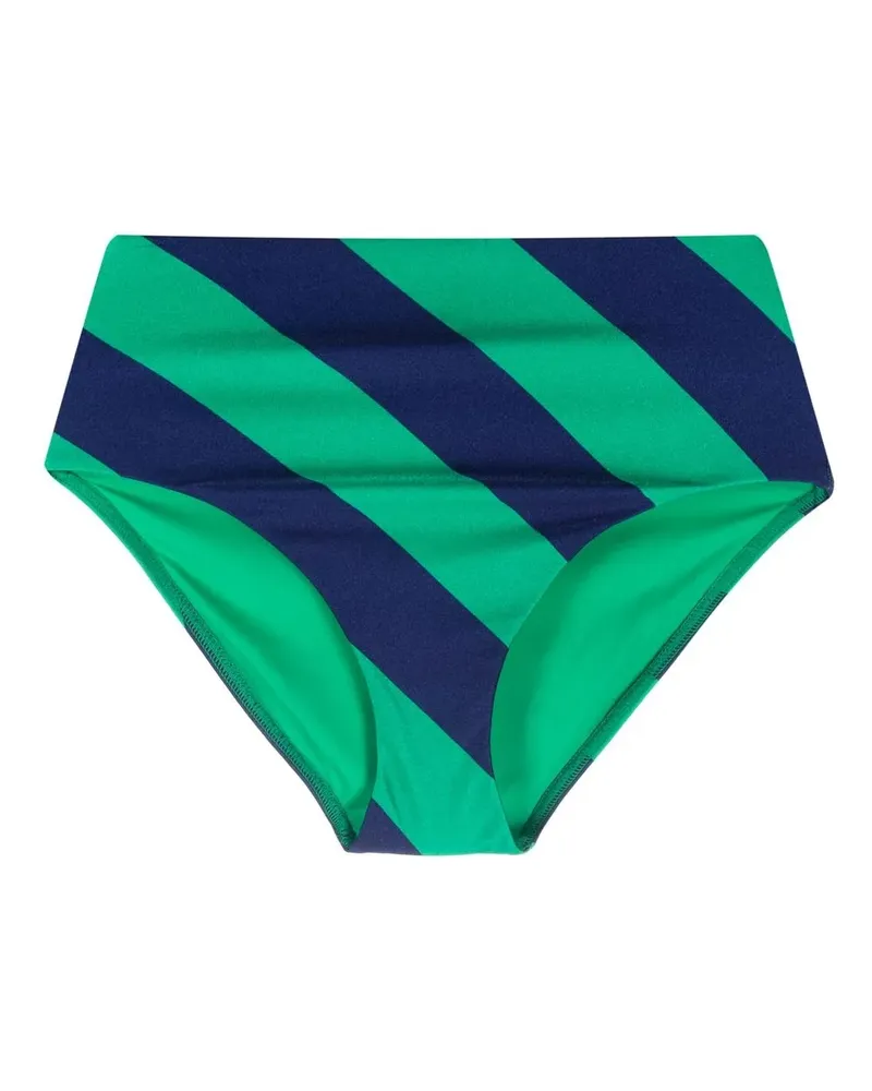 Zimmermann Gestreiftes Bikinihöschen - Blau Blau