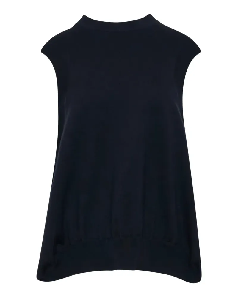 ENFÖLD knit curve vest - Blau Blau