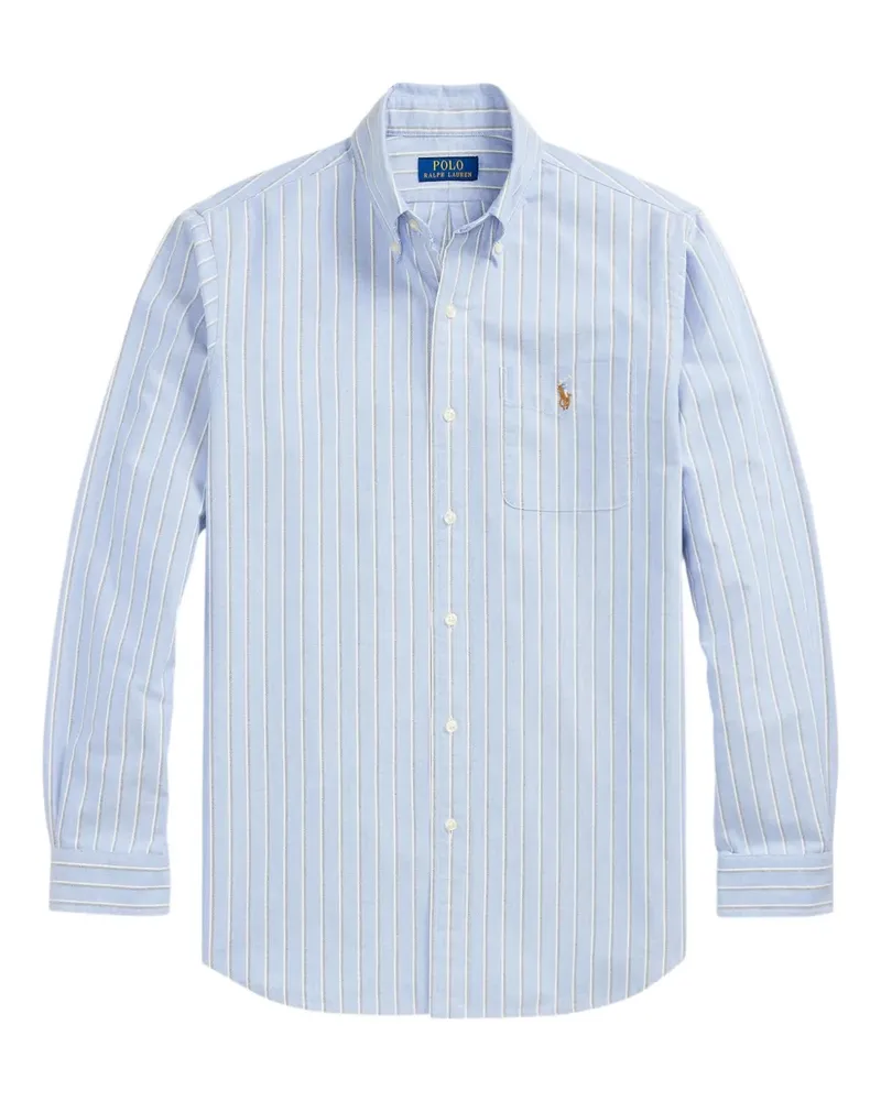 Ralph Lauren Gestreiftes Button-down-Hemd - Blau Blau