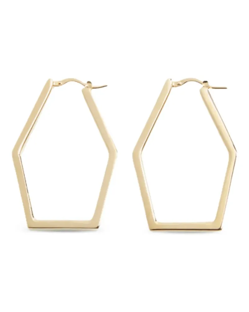 La DoubleJ Geometrische Portal Creolen - Gold Gold