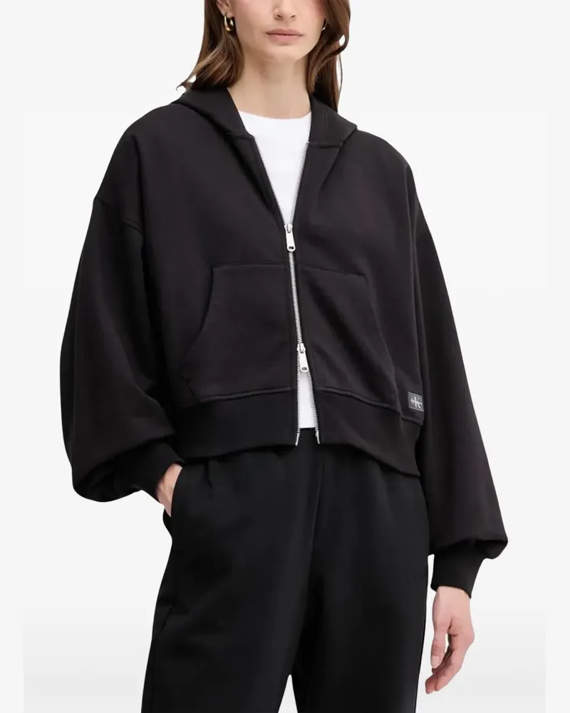 Calvin Klein zip-up hoodie - Schwarz Schwarz