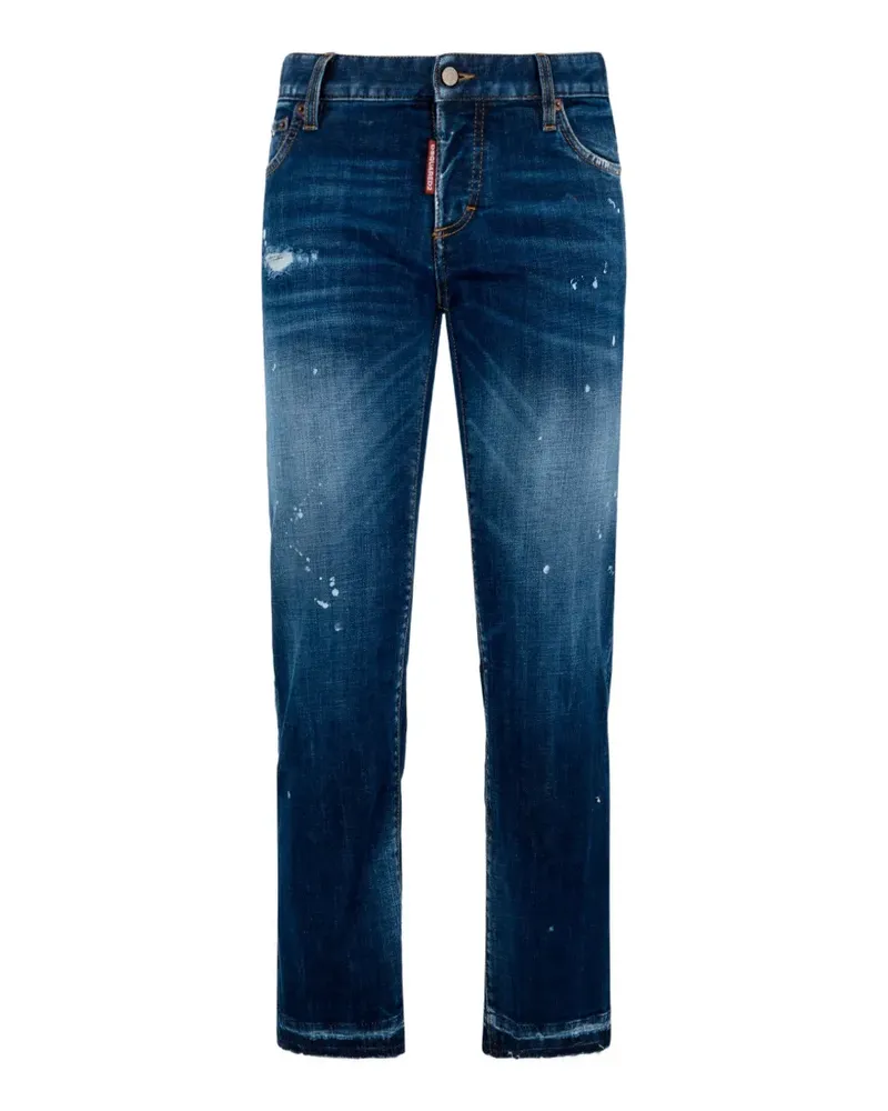 Dsquared2 Distressed-Jeans mit Gürtelschlaufe - Blau Blau