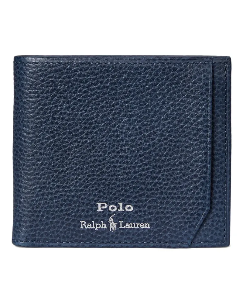 Ralph Lauren pebbled leather wallet - Blau Blau