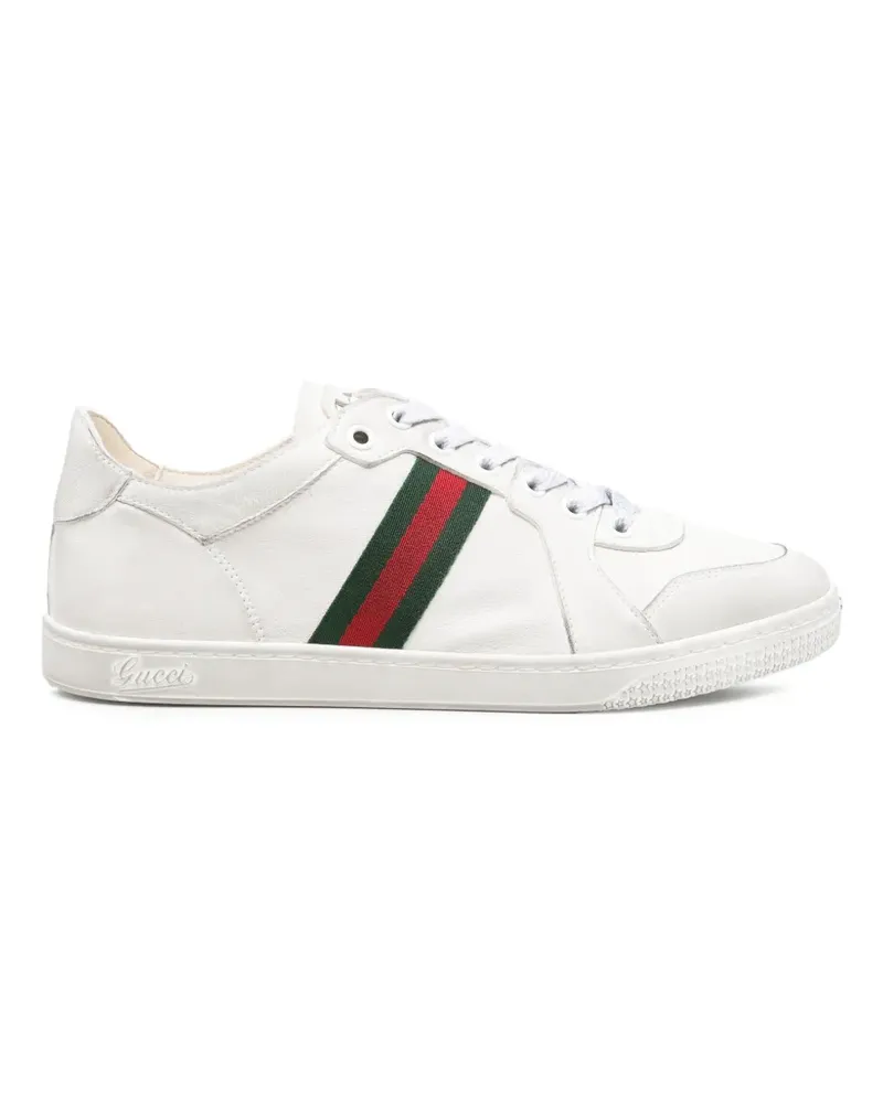 Gucci Sneakers mit Webstreifen - Weiß Weiß