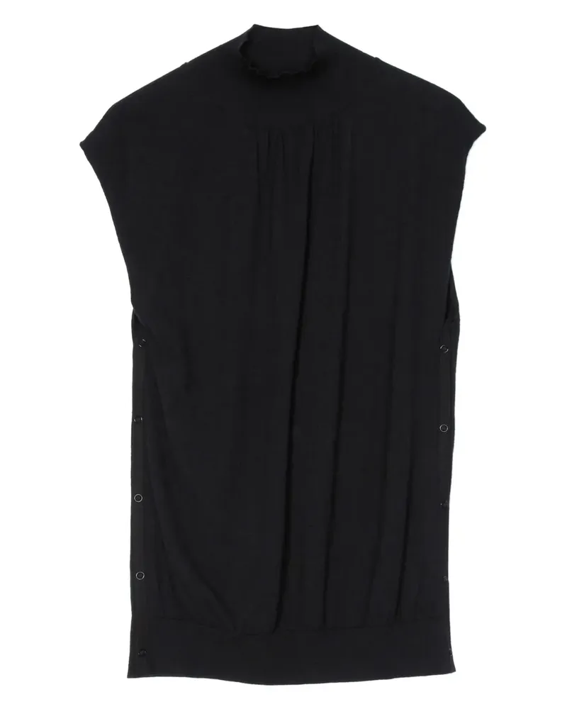 3.1 phillip lim T-Shirt mit Stehkragen - Schwarz Schwarz